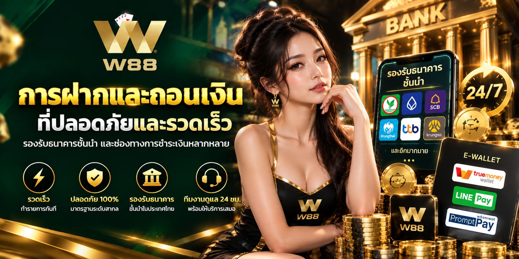 ฝากถอนกับ W88 ได้อย่างรวดเร็ว พร้อมระบบธุรกรรมที่ปลอดภัย ฝากถอนกับ W88 ได้อย่างรวดเร็ว พร้อมระบบธุรกรรมที่ปลอดภัย