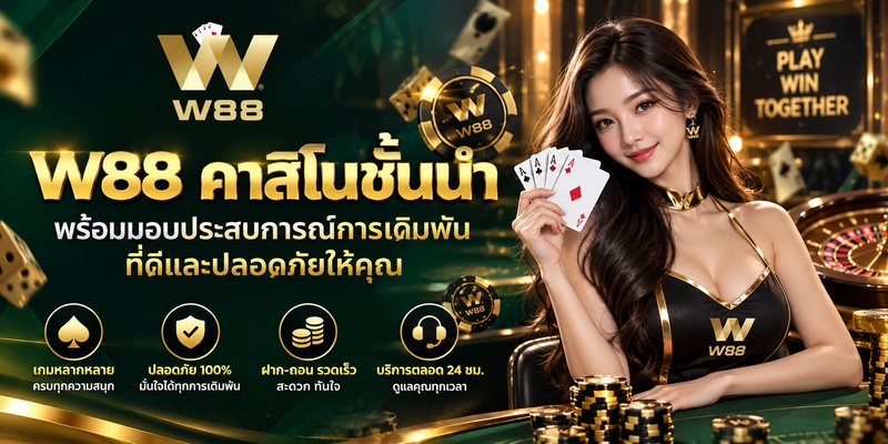 W88 คาสิโนชั้นนำที่มอบประสบการณ์การเดิมพันอย่างปลอดภัยและมีคุณภาพ W88 คาสิโนชั้นนำที่มอบประสบการณ์การเดิมพันอย่างปลอดภัยและมีคุณภาพ